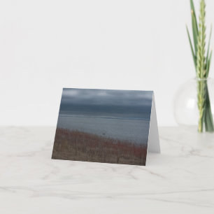 Tarjeta Notecard tempestuoso del lago