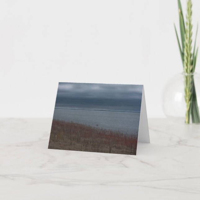 Tarjeta Notecard tempestuoso del lago (Anverso)