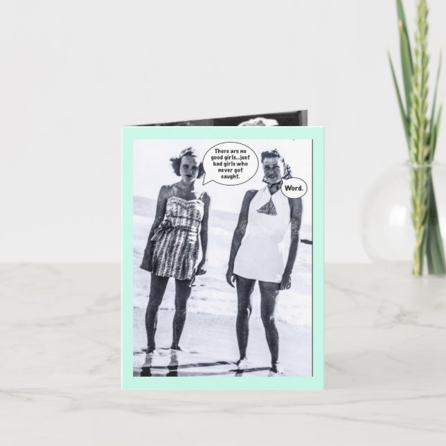 Tarjeta Notecard-there are no good girls (Anverso)