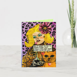 Tarjeta Notecard-todo quiero hacer debo beber el vino,