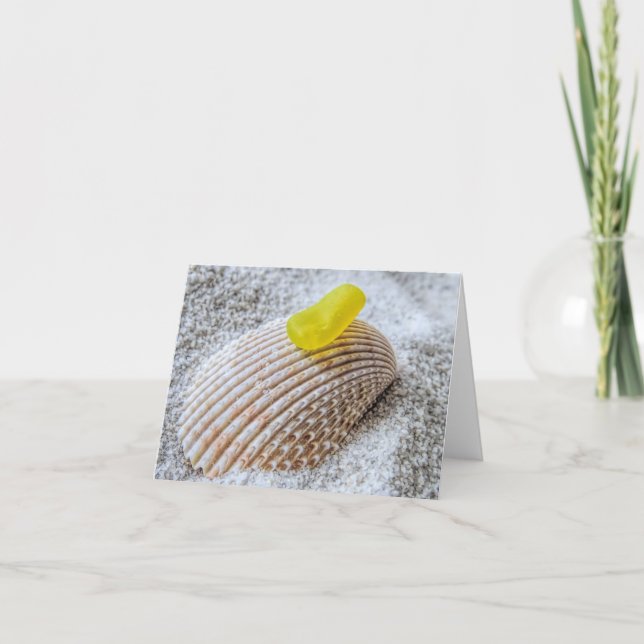 Tarjeta Notecard - Vidrio amarillo (Anverso)