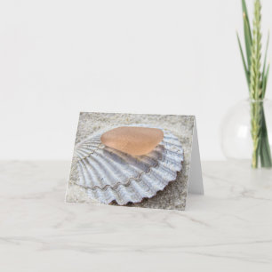 Tarjeta Notecard - Vidrio de mar para Peachy