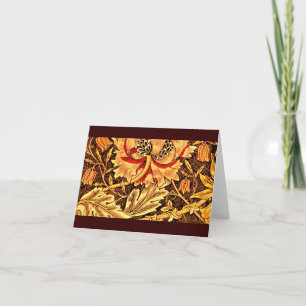 Tarjeta Notecard-Vintage Fabric/Fashion-William Morris 4