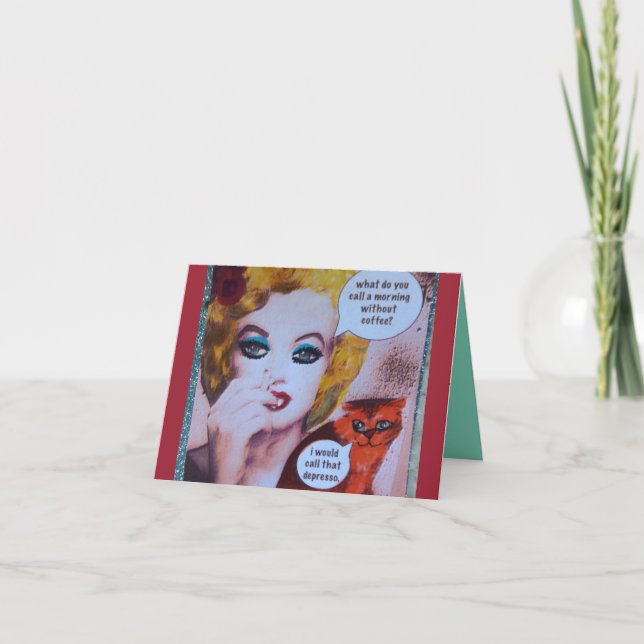 TARJETA NOTECARD-WHAT USTED LLAMA UNA MAÑANA FUERA (Anverso)