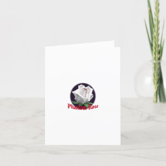 Tarjeta Notecards color de rosa fantasma