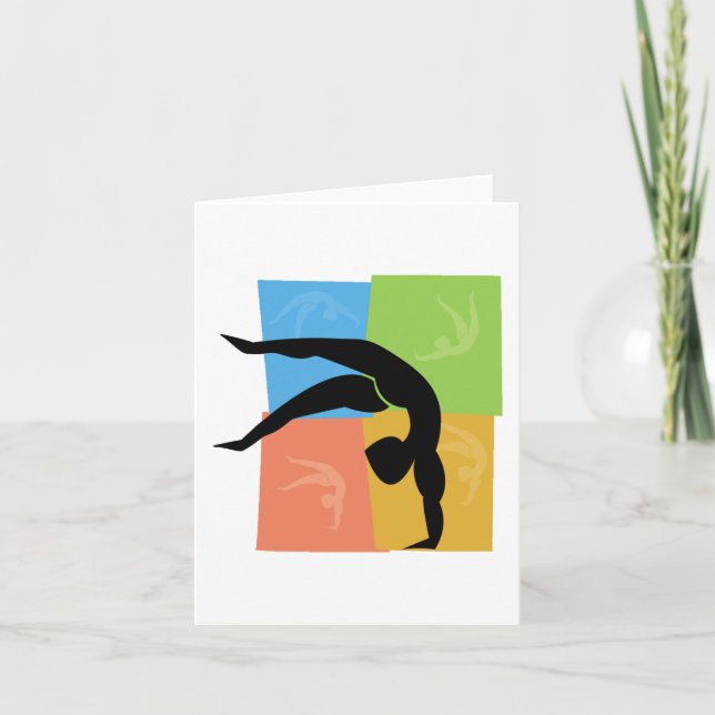 Tarjeta Notecards de la gimnasia (Anverso)