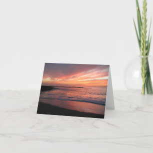 Tarjeta Notecards de la puesta del sol