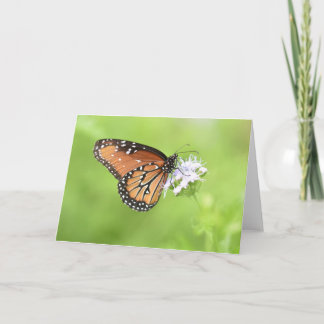 Tarjeta Notecards de mariposa otoñal (interior en blanco)