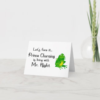 Tarjeta Notecards de príncipe el encantar