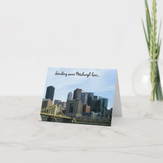 Tarjeta Notecards del amor de Pittsburgh