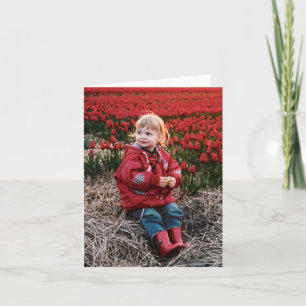 Tarjeta Notecards del campo del tulipán