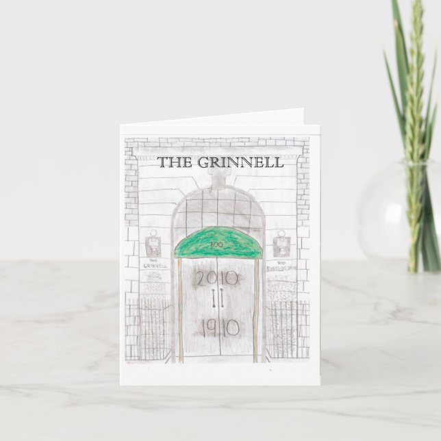 Tarjeta Notecards del Centennial de GRINNELL (Anverso)