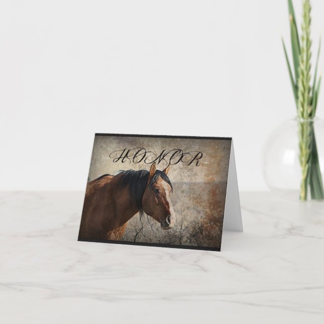 Tarjeta Notecards del "honor" (Anverso)