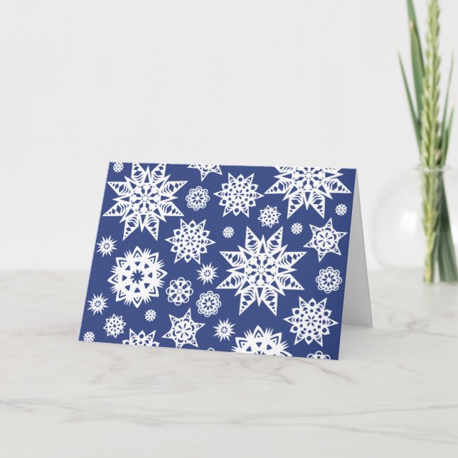 Tarjeta Notecards personalizados para copas de nieve (Anverso)