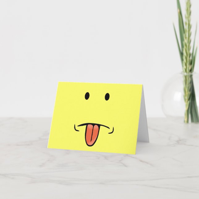 Tarjeta Notecas faciales divertidas (Anverso)