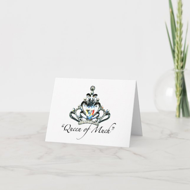 Tarjeta Notecas "Reina de mucho" (Anverso)