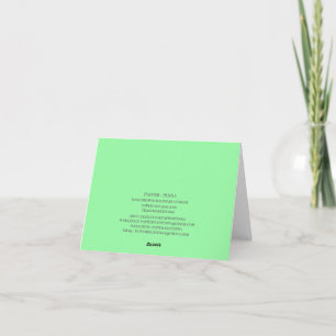 Tarjeta Notecnología verde de primavera meridional