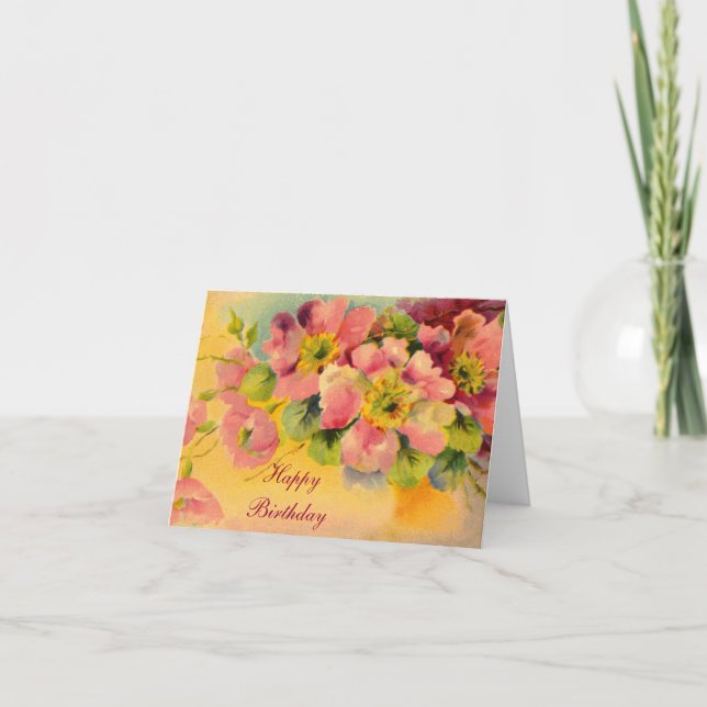 Tarjeta Notecnológicos florales fantasiosos y femeninos -  (Anverso)