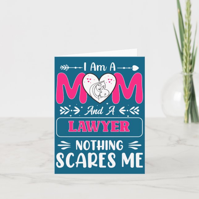 Tarjeta Nothing Es Me Funny Lawyer Mom Quote  (Anverso)