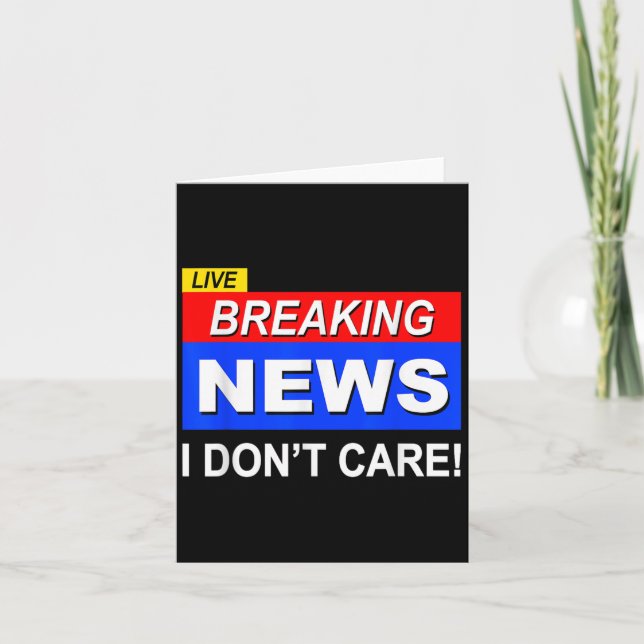 Tarjeta Noticias curiosas que no me importan Sarcasm Sarcá (Anverso)