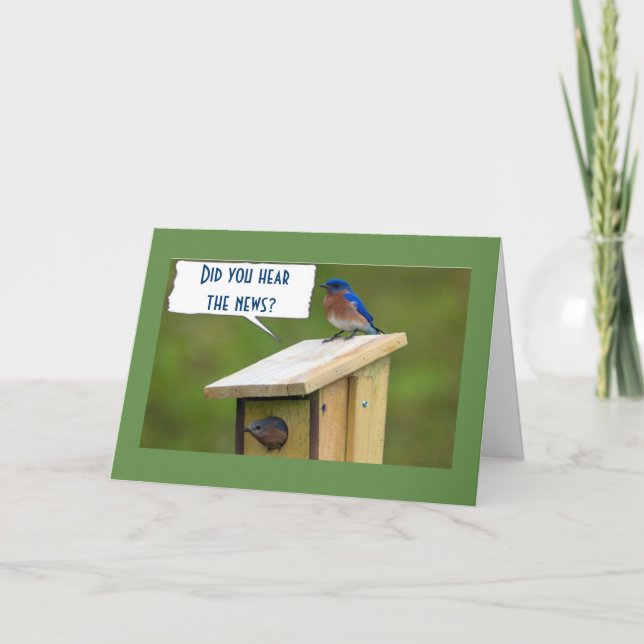 TARJETA **NOTICIAS DE CUMPLEAÑOS 40** LOS PÁJAROS CANTAN S (Anverso)