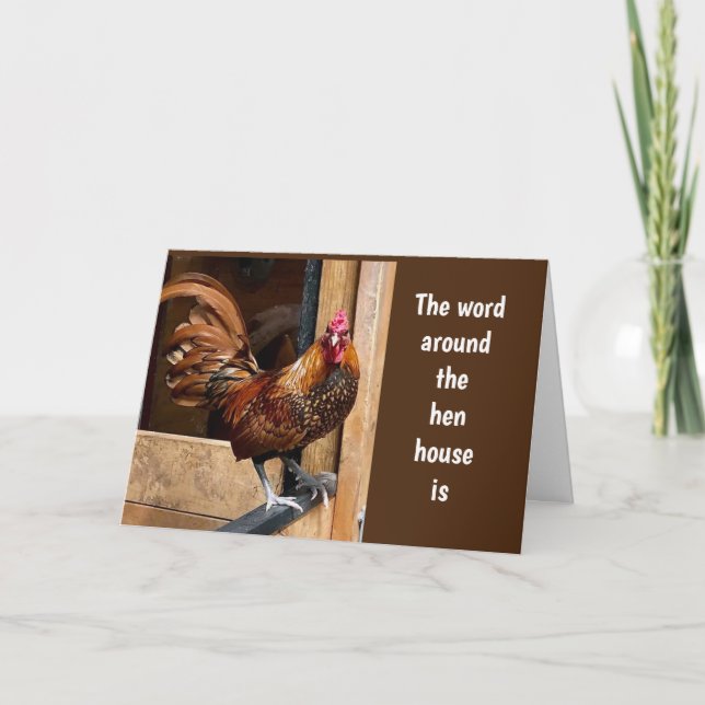 TARJETA NOTICIAS EN HEN HOUSE ES "FELIZ 40" (Anverso)