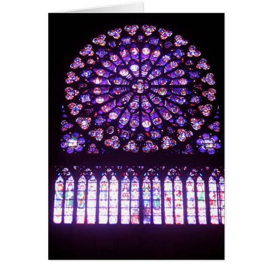 Tarjeta Notre-Dame, color de rosa del norte