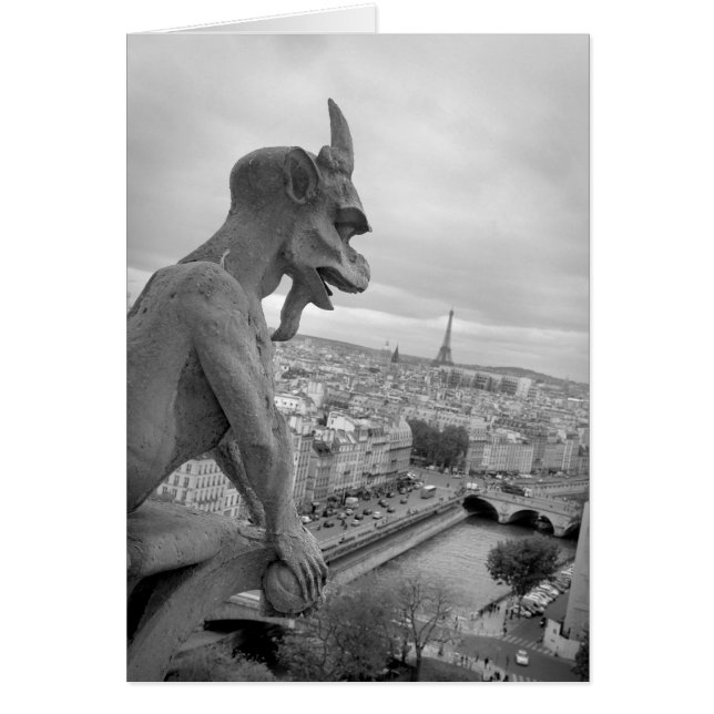 Tarjeta Notre Dame Gargoyle (Frente)