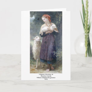 Tarjeta Nouveau-ne de Bouguereau - de L'Agneau