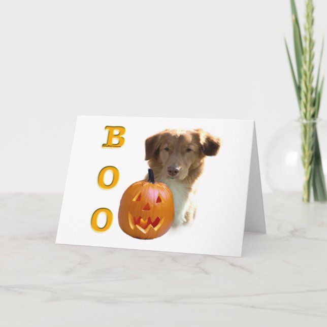 Tarjeta Nova Scotia Halloween BOO (Anverso)