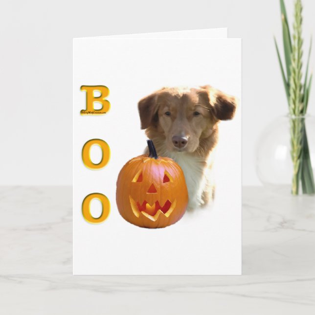 Tarjeta Nova Scotia Halloween BOO (Anverso)