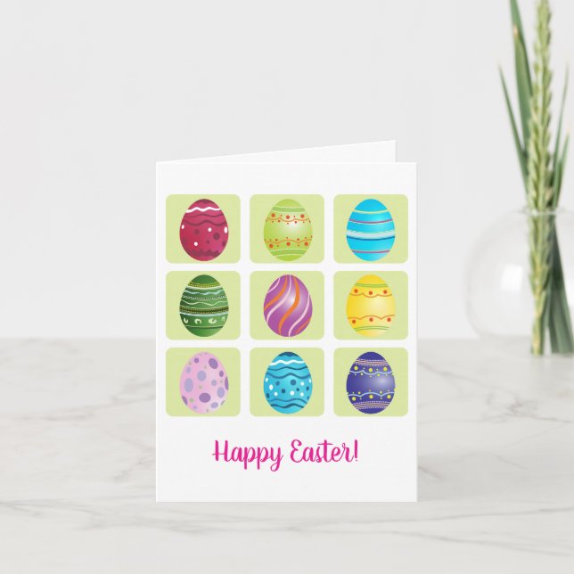 Tarjeta Nove vacaciones de Pascua (Anverso)