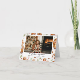 Tarjeta Novedad Gingerbread Masculino Feriado Foto