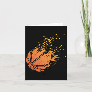 Tarjeta Novedad Silhouette Basketball Gift Gráfico Para Ba