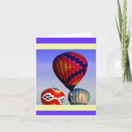 Tarjeta Novedades en globo aerostático