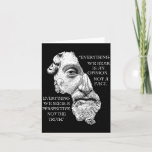 Tarjeta Novel Filósofo de la Filosofía Estoica Marco Aurel