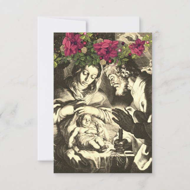 Tarjeta Novena Navideña de San Andrés Religioso (Anverso)