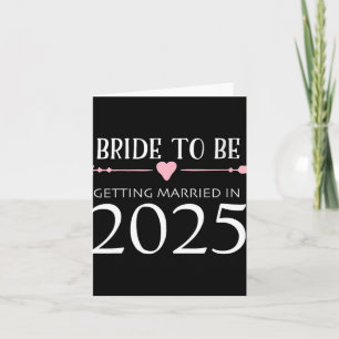 Tarjeta Novia 2025 Obteniendo Compromiso Casado