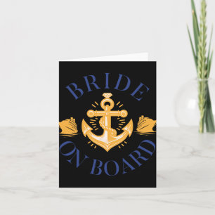 Tarjeta Novia A Bordo Cruceros Nauti Bachelorette