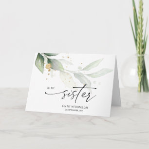 Tarjeta Novia a regalo del Día de la Hermana Boda