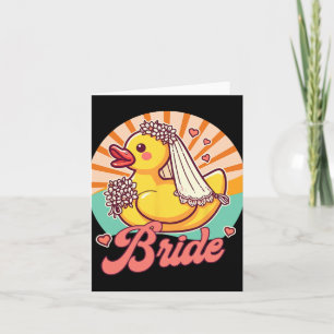 Tarjeta Novia a ser Boda de novia Bachelorette Rubber Duc
