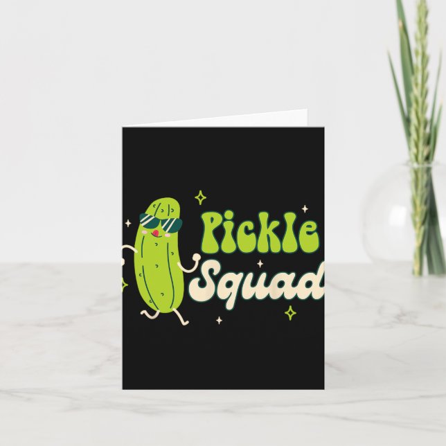 Tarjeta Novia Babe Pickle Lover Bachelorette Pi (Anverso)