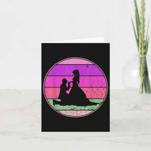 Tarjeta Novia Boda de Boda Vintage Novia Groom Cuet Eve