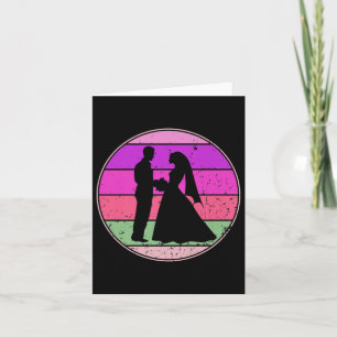 Tarjeta Novia Boda de Boda Vintage Novia Groom Cuet Eve