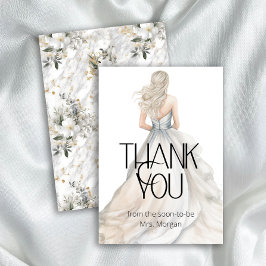 Tarjeta Novia Boda Gown Bridal Shower