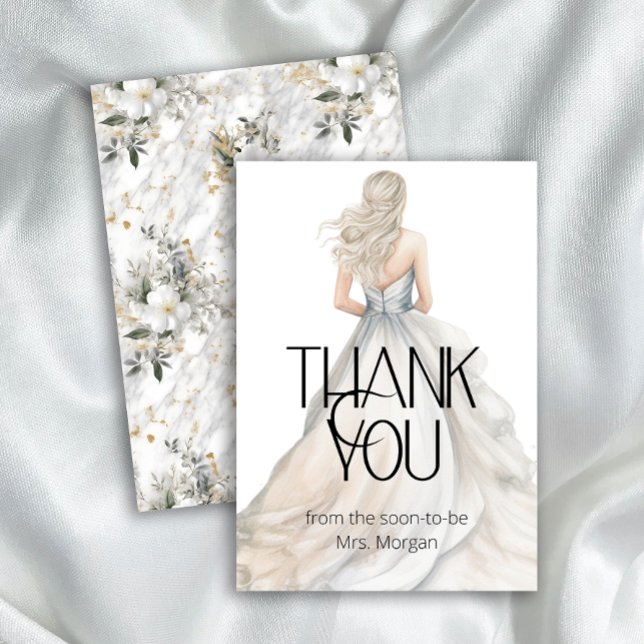 Tarjeta Novia Boda Gown Bridal Shower (Subido por el creador)