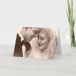 Tarjeta Novia casera y novio