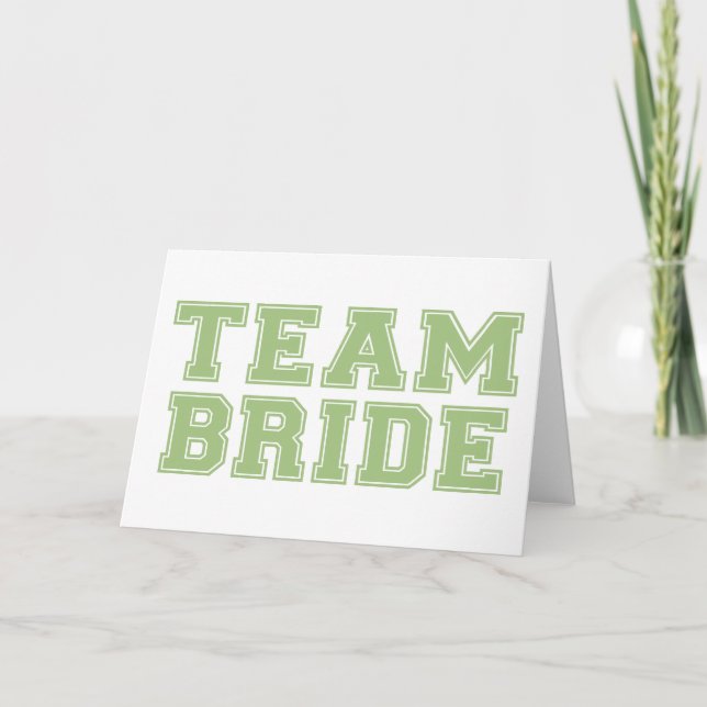Tarjeta Novia de equipo (verde) (Anverso)