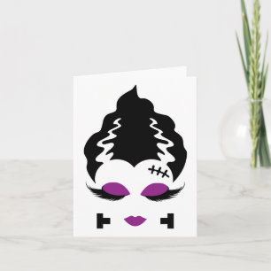 Tarjeta Novia Del Monstruo Frankenstein Costume De Hallowe