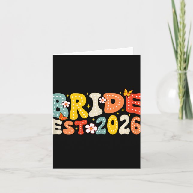 Tarjeta Novia Est 2026 Boda casada (Anverso)